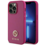 GUESS GUHCP15XPS4DGPP iPhone 15 Pro Max 6.7" roosa kvakott Strassi metalllogo