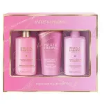 Baylis AND Harding Signature Collection Body Care Set ( Jojoba, Vanilla AND Almond Oil ) - Drkov sada pe o tlo ( 3 ks )
