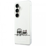Karl Lagerfeld Etui IML Peekaboo Karl AND Choupette MagSafe Samsung Galaxy S26 Plus jaoks lbipaistev