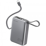 4smarts Powerbank Pocket Dual Cord 20000mAh 22.5W USB-C kabeliga 15cm, hall```