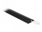 Delock Kabelkanal, 70 x 20 mm, 1m, must, kleepuv endine