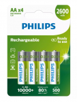 Philips R6B4B260/10 Rechargeable Batteries 4pcs