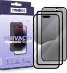 FoneKit Privacy+ Full Cover, iPhone 16, must (934264)