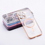 ELECTRO MAG COVER case compatible with MagSafe for IPHONE 15 Pro Max gold