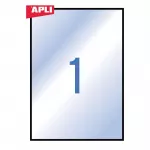 Apli Kleepuvad paberid, mdud 210x297mm, 20 lehte/20 kleeplappi, lbipaistvad