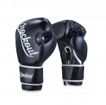 Knockout Apollo Poksikindad Nahk must, valge 14oz