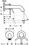 Hansgrohe Tecturis S 165 Brushed Bronze