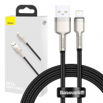 Baseus USB-kaabel Lightning Cafule jaoks, 2,4A, 1m (must)