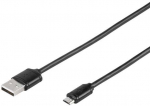 Vivanco 35815 microUSB - USB 1m Black