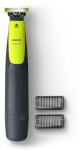 PHILIPS OneBlade QP2510/15 pse trimmer Akkubar 2 Veekindel AND amp; Kuiv Must, Limet```