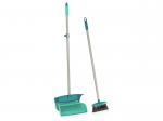 LEIFHEIT Long-handled Scrubbing Scoop with closing lid and brush