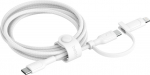 BELKIN 2-in-1 USB-C + Lightning kaabel, valge (CAC003hq1.5MWH)
