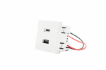 Shelly USB-laadija seinakinnitusega alusele, valge (_USB_Charger_w)