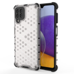 Hurtel Honeycomb Case armor cover with TPU Bumper for Samsung Galaxy A22 4G transparent