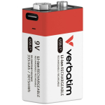 Verbatim Akumulator 9V USB-C 1tk 30251