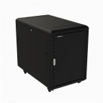 StarTech.com 4-post 15U server rack cabinet, lockable 19 data rack cabinet for computer / AV / IT equipment, office / home network rack with casters AND adjustable mounting rails