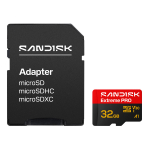 SANDISK MicroSD Extreme Pro 32GB 100/90MB/s C10 UHS U3 V30 A1 adapter