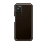 SAMSUNG Etui EF-QA038TB A03s A038 pehme lbipaistev kate tarny/must