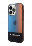 BMW Hard Cover M Collection Half Tricolor Black, iPhone 14 Pro Max jaoks, BMHCP14X22HMGK