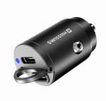 Swissten Nano PD universaalne autolaadija 2x USB-C 45W