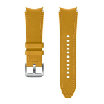 SAMSUNG Pasek Hybrid Leather Band ET-SHR88SYEGEU Watch4 jaoks 20mm S/M sinapikollane/mustard