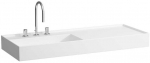 Laufen Kartell 1200x460 mm kraanik, vasakul valge SaphirKeramik LCC