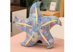 LEAN Toys Mascot Plush Starfish Blue Pillow 45 cm