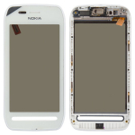 Digitizer Assembly with Frame for Nokia 603 White