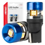 Amio LED-lambid CANBUS T10 W5W 5SMD 3030 Valge 12V 24V -04240