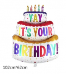 Riff 102x62cm Folio Balloon Happy Birthday Cake