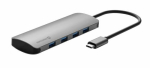 Swissten 44040101 liideshub USB Type-C 5000 Mbit/s Alumiinium