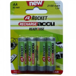 ROCKET Rocket Precharged HR6 2100MAH ALWAYS READY Blister Pack 4pcs.