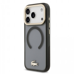 Lacoste PC/TPU klmahallusega kuldne logo MagSafe mbris Apple iPhone'i 17 Pro jaoks