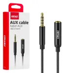 Amio Pistikjuhe AUX Mini Jack 3,5 mm male kuni 3,5 mm female 2m -04296