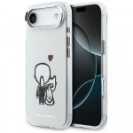 Karl Lagerfeld Etui Karl AND Choupette Tag MagSafe iPhone'ile lbipaistev