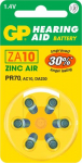 GP Batteries Hearing Aid ZA10 Single-use battery PR70 Zinc-Air