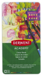 Derwent Akadeemia vrvilised pliiatsid metallkarbis, 12 tk (2301937)