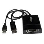 StarTech.com DisplayPorti DVI Dual Link aktiivse adapter - DisplayPorti DVI-D adapter video muundja 2560x1600 60Hz - DP 1.2 DVI monitoor - USB toiteline - Latching DP hendaja