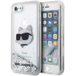 Karl Lagerfeld KLHCI8LNCHCS iPhone 7/8/ SE 2020 / SE 2022 srebrny/hbedane kvakott Glitter Choupette Head