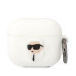 Karl Lagerfeld KLA3RUNIKH AirPods 3 kate biay/valge Silikoonist Karl Head 3D