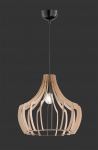 Trio Puidust rippvalgusti, E27, 44 cm, pruun (R30253830)