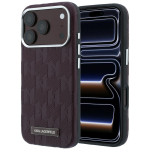 Karl Lagerfeld Etui Grained Mono Resin Logo MagSafe do iPhone 18 Pro / 17 Pro burgundowyEstonian: Etui Grained Mono Resin Logo MagSafe iPhone 18 Pro / 17 Pro jaoks, burgund*(Note: Since the source text is a mix of Italian