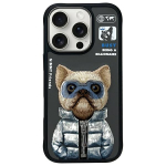 NIMMY case COOL AND CUTE 2.0 Koer iPhone'i 16 Pro musta vrvi jaoks