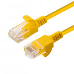 MicroConnect U/UTP CAT6A Slim 7,5 meetri kollane kaitseta vrgukaabel,