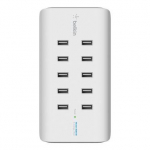 BELKIN Rockstar 10-port USB-laadija. 120W, 2,4A per port, valge