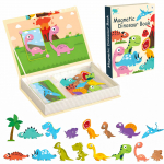 Extralink Mnguasjad RAAMAT MNGU MISTATUS MAGNETPUZZEL 64 TK. DINOSAURID