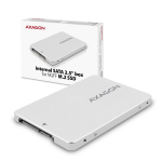 AXAGON ALU korpus, RSS-M2SD SATA - M.2 SSD SATA, kuni 80mm SSD, hbedane