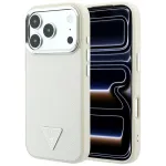 GUESS Case Grained Triangle Logo MagSafe iPhone 18 Pro Max / 17 Pro Max -i jaoks, beige
