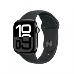 APPLE Watch Series 10 GPS + mobiilside 42mm must alumiiniumkorpus musta sportrihmaga - S/M