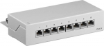 Goobay CAT 6 Mini/Desktop Patch Panel, 8 Port